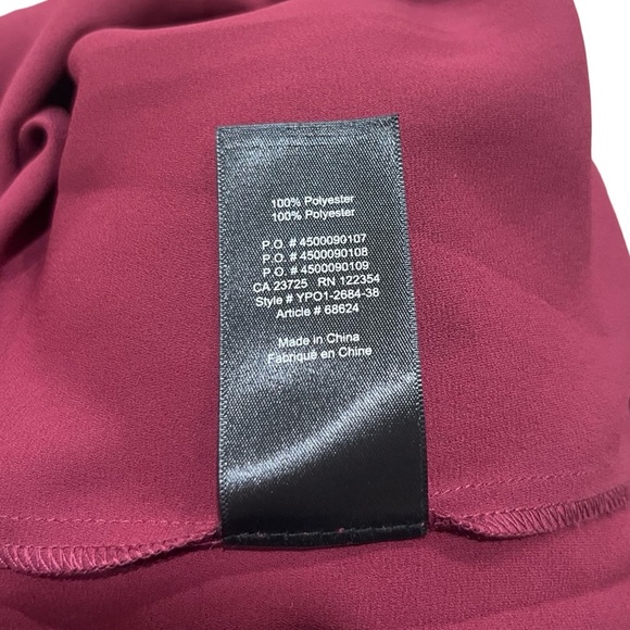 Aritzia Babaton Everly Lace Flowy Camisole Blouse | Maroon | Size XS - Picture 6 of 6